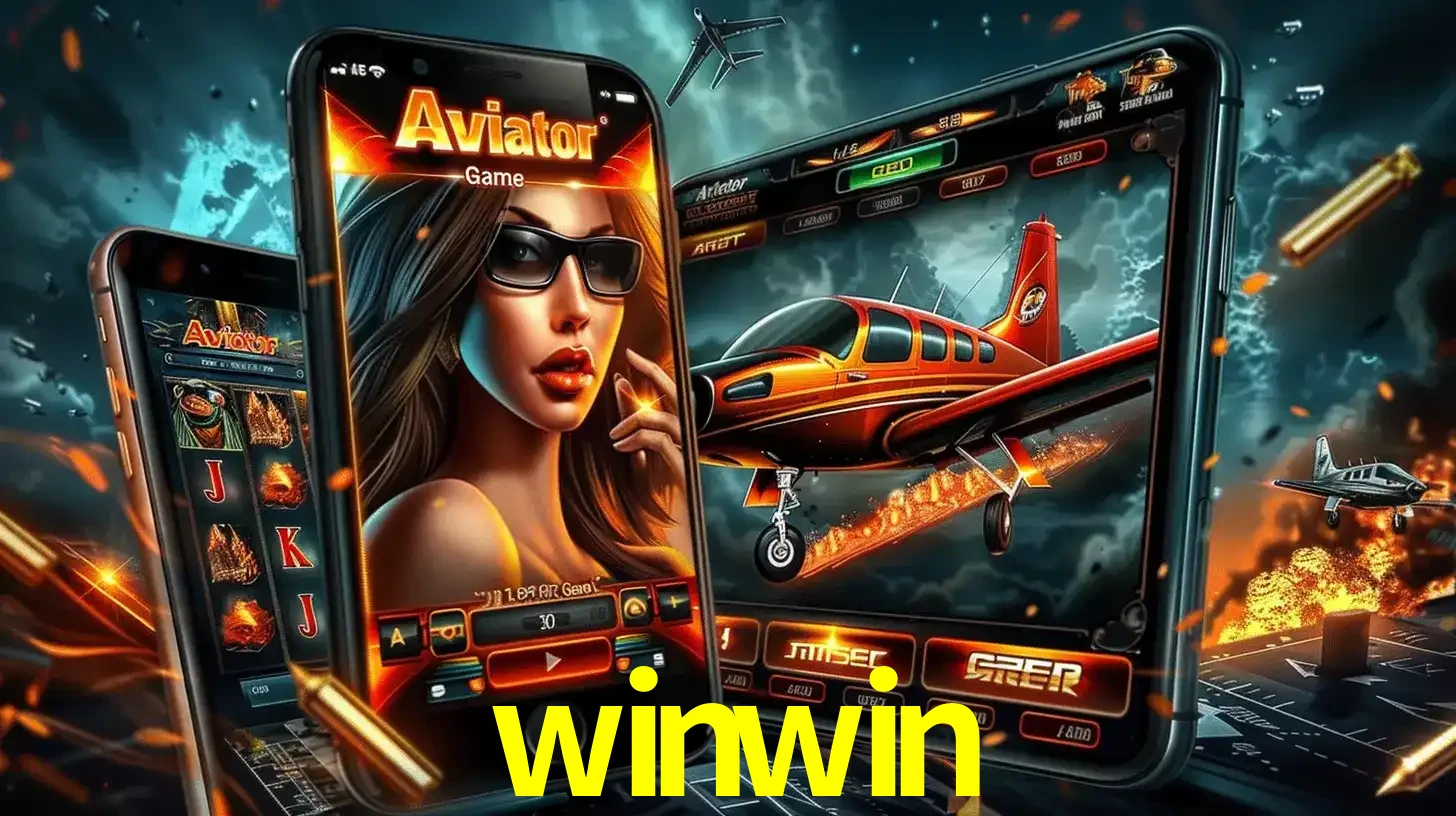 O popular jogo de apostas Aviator exibido em vários celulares e tablets, mostrando a interface emocionante e a ação de voo disponíveis para jogar agora no winwin.